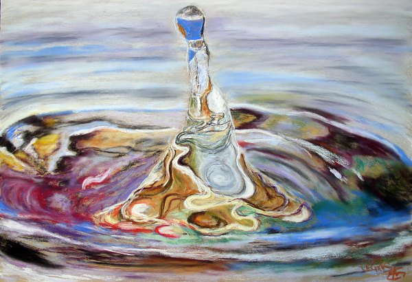 063 Goutte d'eau (40x65).jpg - Flop (65x40 cm)   &nbsp;Vendu&nbsp; 